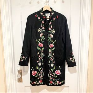 Victor Costa Occasion Embroidered Coat S
